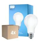 Lot 4x Philips Corepro LED Ampoule E27 Poire Dépolie 17.5W 2452lm - 865 Lumière du Jour | Équivalent 150W
