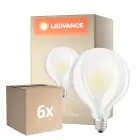 Lot 6x Ledvance Classic LED E27 Globe Filament Dépolie 11W 1521lm - 827 Blanc Très Chaud | Équivalent 100W