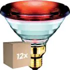 Lot 12x Philips PAR38 IR 150W E27 230V Rouge