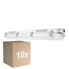 Lot 10x Ledvance Réglette LED Étanche Imperméable Value 9W 1080lm - 840 Blanc Froid | 60cm 