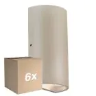 Lot 6x Nordlux Rold Applique Murale Métal Brun Up & Down 10.5W 350lm - 830 Blanc Chaud