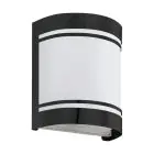 Eglo Applique Murale Cerno Acier Noir | IP44 - Convient pour 1x E27