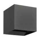 Eglo Applique Murale Calpi 3 Aluminium Anthracite Up & Down 2.8W 420lm - 830 Blanc Chaud | IP54