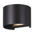 Eglo Applique Murale Calpino 3 Aluminium Noir Up & Down 2W 420lm - 830 Blanc Chaud | IP54