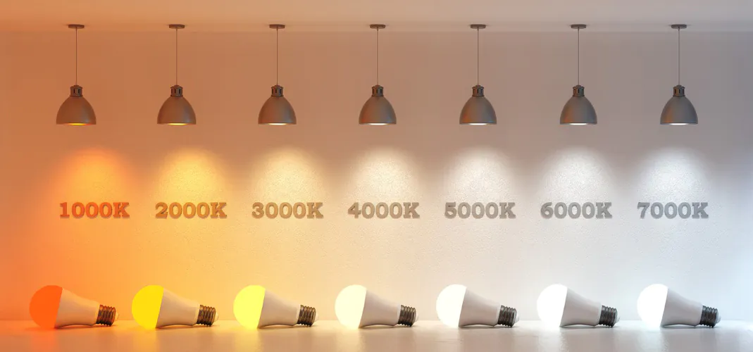 Couleur de lumière luminaire suspension